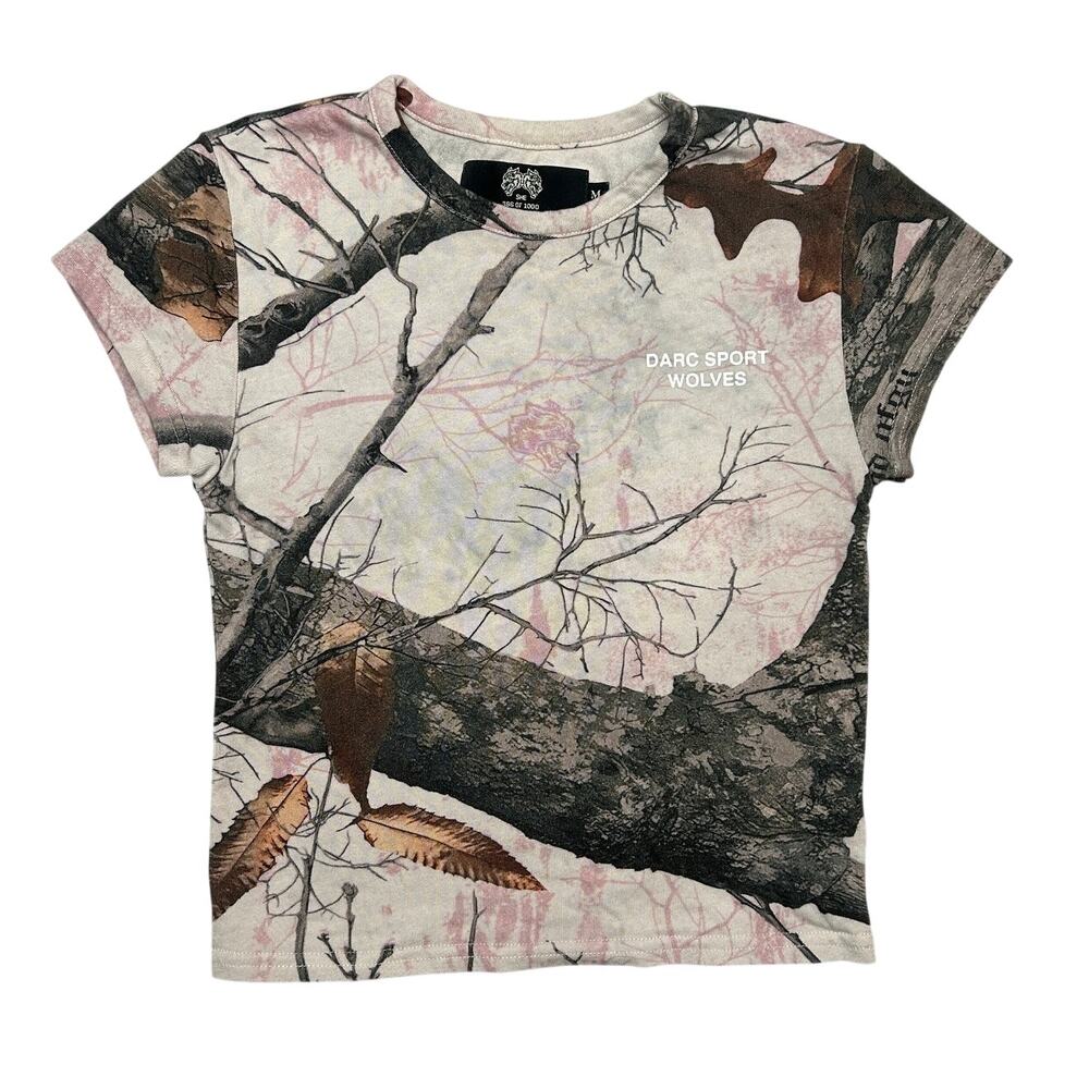 Darc Sport She Wolves Real Tree Camo T Shirt Women's Medium Gym 386/1000